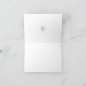 雪だるま家族の雪だるまの子供の雪のお洒落な芸術 シーズンカード (内部)