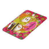 雪だるま対フレキパーソナライズされたシ磁石 マグネット (左側)