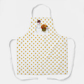 雪だるま巡礼者とトルコ感謝祭 エプロン (正面)