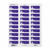 雪だるま差出人住所ラベル ラベル (フルシート)