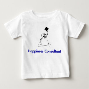 雪だるま幸福コンサルタント ベビーTシャツ