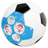 雪だるま式と雪だるま青 サッカーボール (3/4)