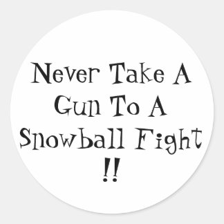 雪だるま式の戦いには決して銃を持ち!! ラウンドシール