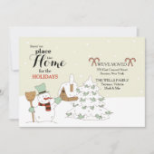 雪だるま引っ越しのお知らせ シーズンカード (正面)