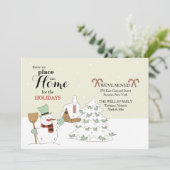 雪だるま引っ越しのお知らせ シーズンカード (スタンド正面)