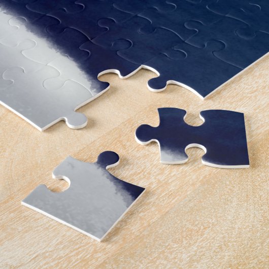 雪だるま愛するカップル記念日クリスマス ジグソーパズル (側面)