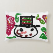 雪だるま愛好家 アクセントクッション (裏面)