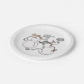 雪だるま戦 ペーパープレート (アングル)