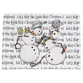 雪だるま戦 ラージペーパーバッグ