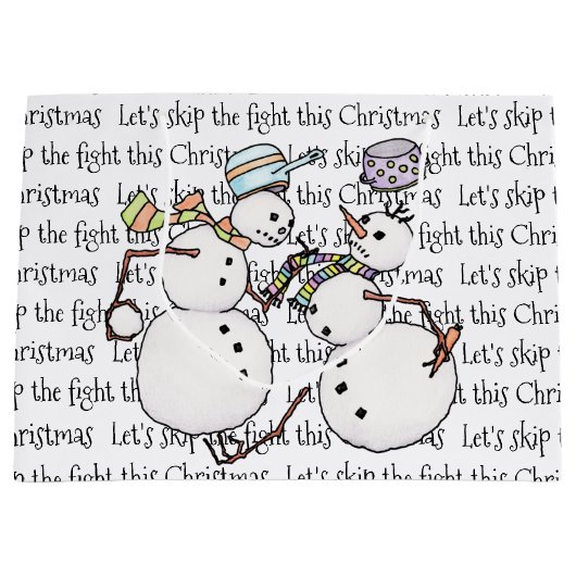 雪だるま戦 ラージペーパーバッグ (正面)