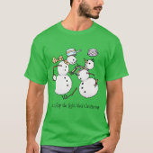 雪だるま戦 Tシャツ (正面)