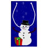 雪だるま抱き枕 スモールペーパーバッグ (裏面)