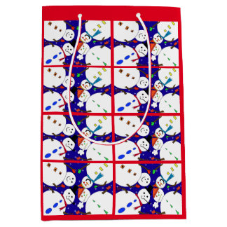 雪だるま抱き枕 ミディアムペーパーバッグ