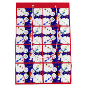 雪だるま抱き枕 ミディアムペーパーバッグ (裏面)