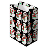 雪だるま抱き枕 ミディアムペーパーバッグ (正面アングル)