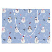 雪だるま抱き枕 ラージペーパーバッグ (裏面)