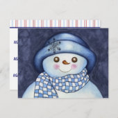 雪だるま招待状 招待状 (正面/裏面)