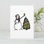 雪だるま招待状 招待状 (スタンド正面)