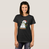 雪だるま揺動 Tシャツ (正面フル)