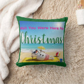 雪だるま日光浴 クッション (ブランケット)