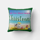 雪だるま日光浴 クッション (裏面)