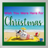 雪だるま日光浴 ポスター (正面)