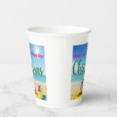 雪だるま日光浴 紙コップ (右)