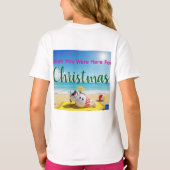 雪だるま日光浴 Tシャツ (裏面)