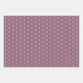 雪だるま星とモダンパターン（の模様が）ある ラッピングペーパーシート (正面2)