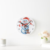 雪だるま時計 ラウンド壁時計 (ホーム)