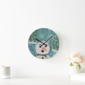 雪だるま時計 ラウンド壁時計 (ホーム)