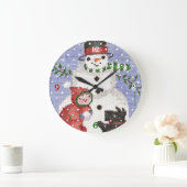 雪だるま時計 ラージ壁時計 (ホーム)