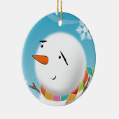 雪だるま最高傑作クリスマス装飾 セラミックオーナメント (右)