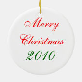 雪だるま最高傑作クリスマス装飾 セラミックオーナメント (裏面)