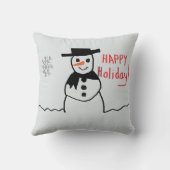 雪だるま枕 クッション (裏面)