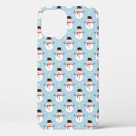 雪だるま柄 Case-Mate iPhoneケース (裏面)