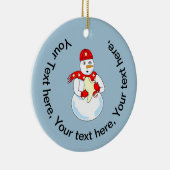 雪だるま歯セラミックオーナメント セラミックオーナメント (右)