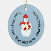 雪だるま歯セラミックオーナメント セラミックオーナメント (左)