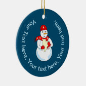 雪だるま歯 セラミックオーナメント (右)