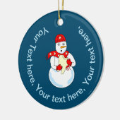 雪だるま歯 セラミックオーナメント (左)