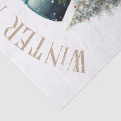 雪だるま水彩冬のクリスマス 薄葉紙 (詳細)