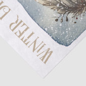 雪だるま水彩冬のクリスマス 薄葉紙 (詳細)