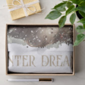 雪だるま水彩冬のクリスマス 薄葉紙 (ギフト)