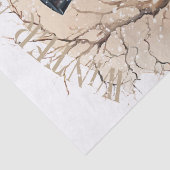 雪だるま水彩冬のクリスマス 薄葉紙 (詳細)