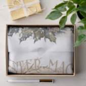 雪だるま水彩冬のクリスマス 薄葉紙 (ギフト)