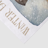 雪だるま水彩冬のクリスマス 薄葉紙 (詳細)