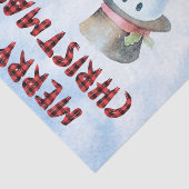 雪だるま水彩冬のクリスマス 薄葉紙 (詳細)