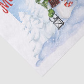 雪だるま水彩冬のクリスマス 薄葉紙 (詳細)