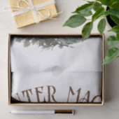 雪だるま水彩冬のクリスマス 薄葉紙 (ギフト)