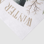 雪だるま水彩冬のクリスマス 薄葉紙 (詳細)